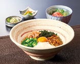 ねばとろ満天そばとねぎとろミニ丼セット