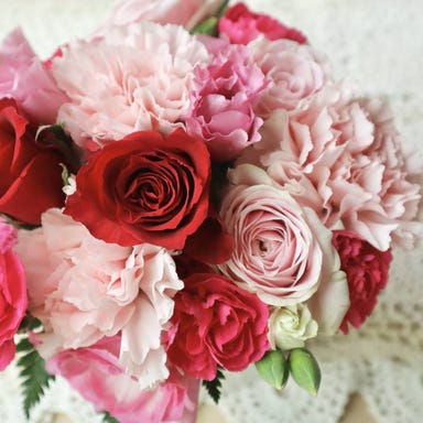 炭火・和食 富士屋_2日前迄のご予約で花束のご準備可能