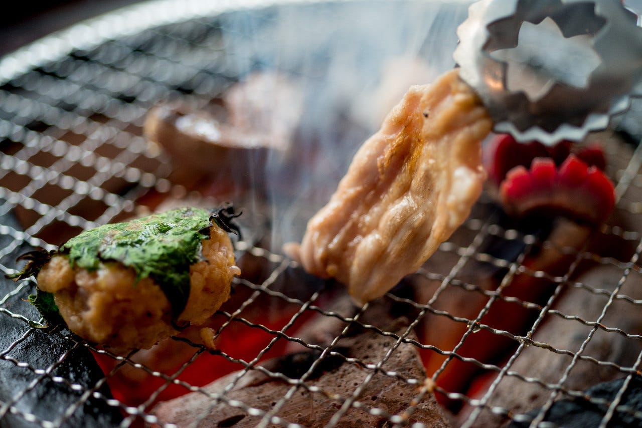 鶏七輪焼き盛り合わせ