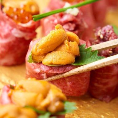 ウニ乗せ和牛肉寿司＆ステーキ食べ放題 肉ギャング 渋谷店 メニューの画像