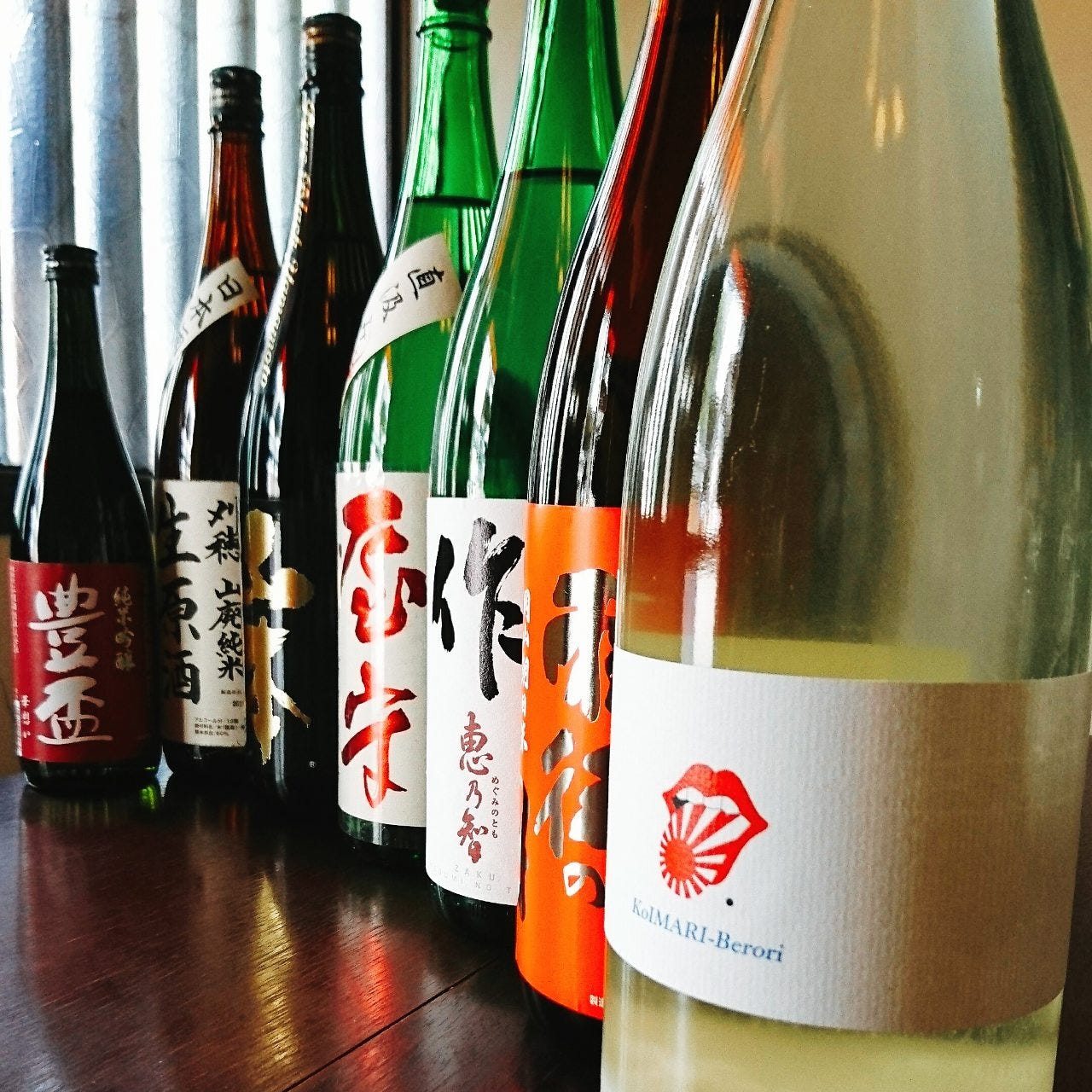 ★旬な日本酒20種以上！
日本酒全部飲み放題も大好評です◎