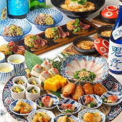 虎連坊 ヒルトンプラザウエスト店_夏≪日本酒全17種飲放題付≫虎　日本酒と愉しむ夏鉢と和牛ステーキを堪能　夏のおすすめプラン
