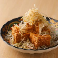虎連坊 ヒルトンプラザウエスト店_じゃこ葱厚揚げ豆腐