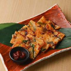 虎連坊 ヒルトンプラザウエスト店_蛸キムチチヂミ