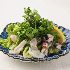 虎連坊 ヒルトンプラザウエスト店_水蛸とクレソンの梅サラダ