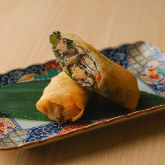虎連坊 ヒルトンプラザウエスト店_ししゃもの春巻き