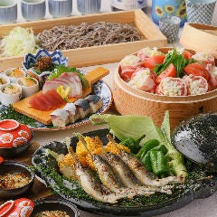 虎連坊 ヒルトンプラザウエスト店_《夏宴会》日本酒17種付飲放題時間付≫楽コース　夏前菜・黒豚の蒸篭蒸し・鮎の吟醸酒焼きを愉しむコース