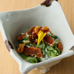虎連坊 ヒルトンプラザウエスト店_春菊と干し柿の白和え