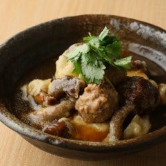 虎連坊 ヒルトンプラザウエスト店_大なめこと鴨つみれの揚げ出し豆腐