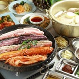 名物料理「サムギョプサル」「韓国鍋」こだわりの味わいをぜひ！