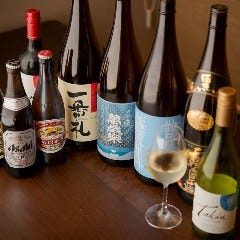 お酒は焼酎や日本酒をはじめお料理に合わせて幅広く取り揃え
