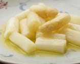 生ホワイトアスパラ,茹でレモンバターソース