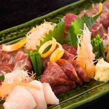 新鮮な馬肉が楽しめる「馬かばい」