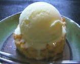 薩摩芋の天婦羅×アイスクリーム