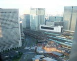 （個室）よりの東京駅の眺望