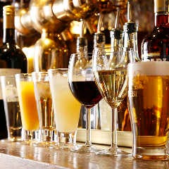 ビール、カクテル等多彩なドリンクをご用意♪お好みを片手に乾杯