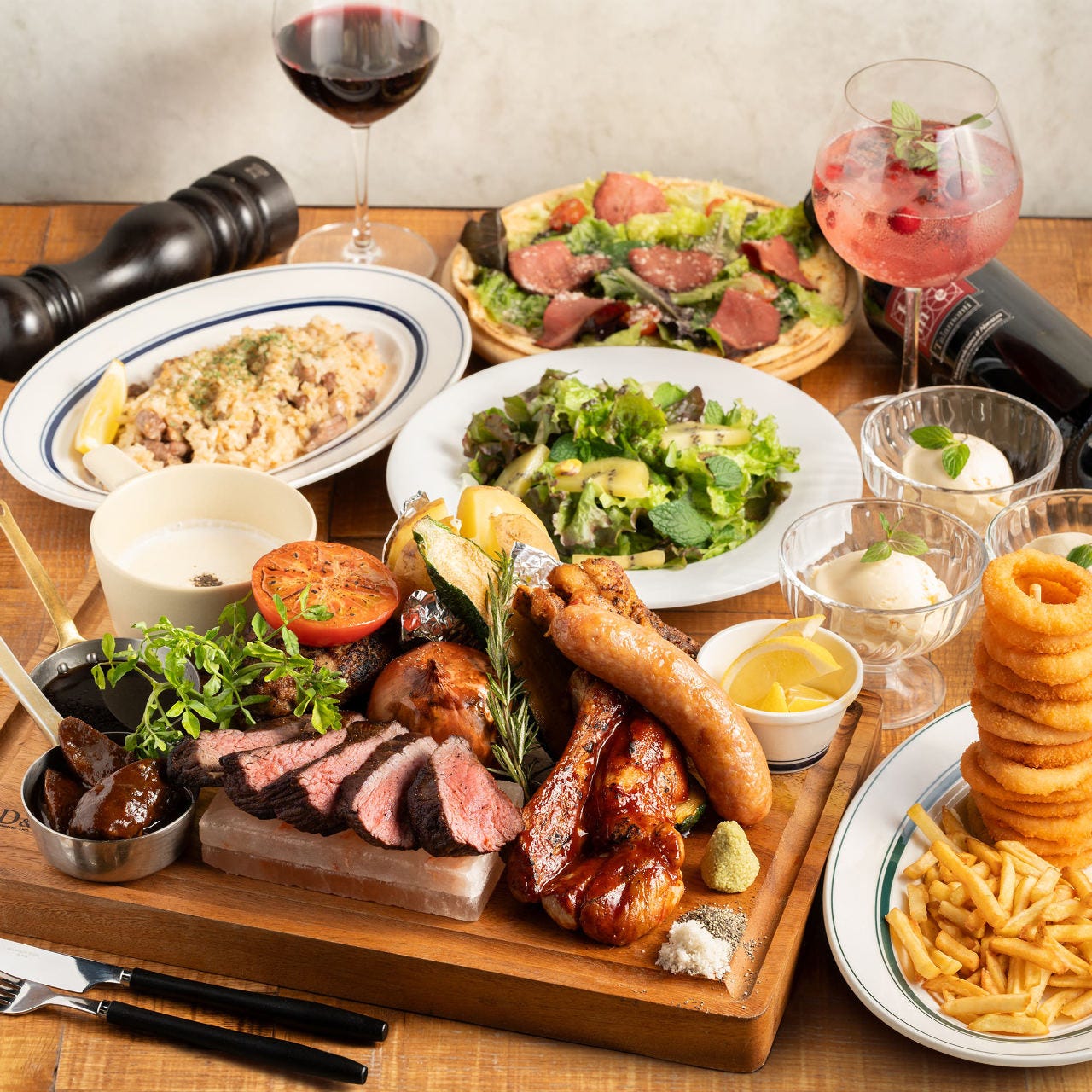 ニックストック広島駅前店のメニュー一例