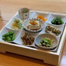 本格的な日本料理が並ぶ珠玉のコース