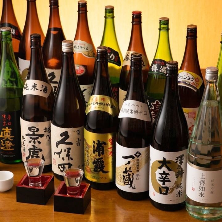 上質飲み放題、日本酒＆焼酎取扱豊富
