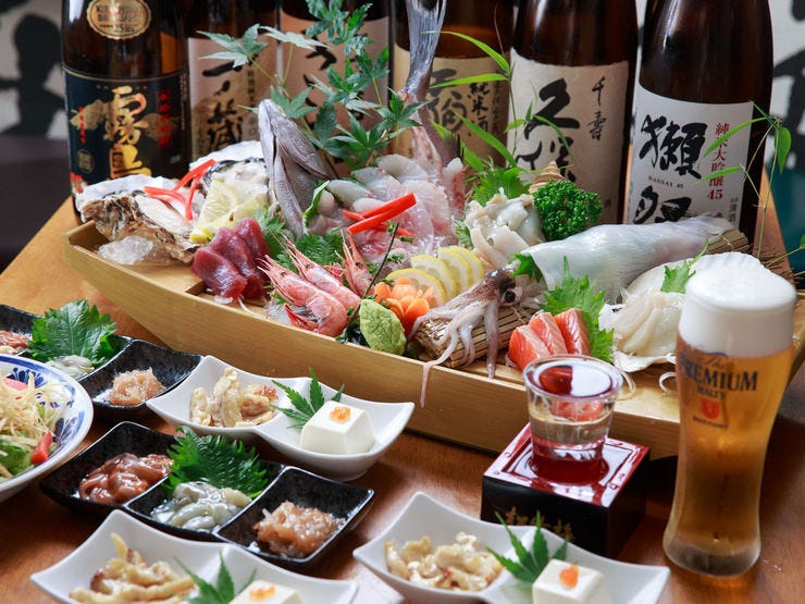 旬の海鮮と日本酒を満喫宴会4980円～