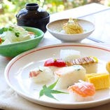 6月のおすすめランチ　『プチにぎりと圧しすしご膳』　限定１0食先着