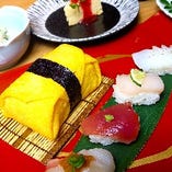 10月のおすすめランチ　『茶巾とプチおすしご膳』　限定１0食先着