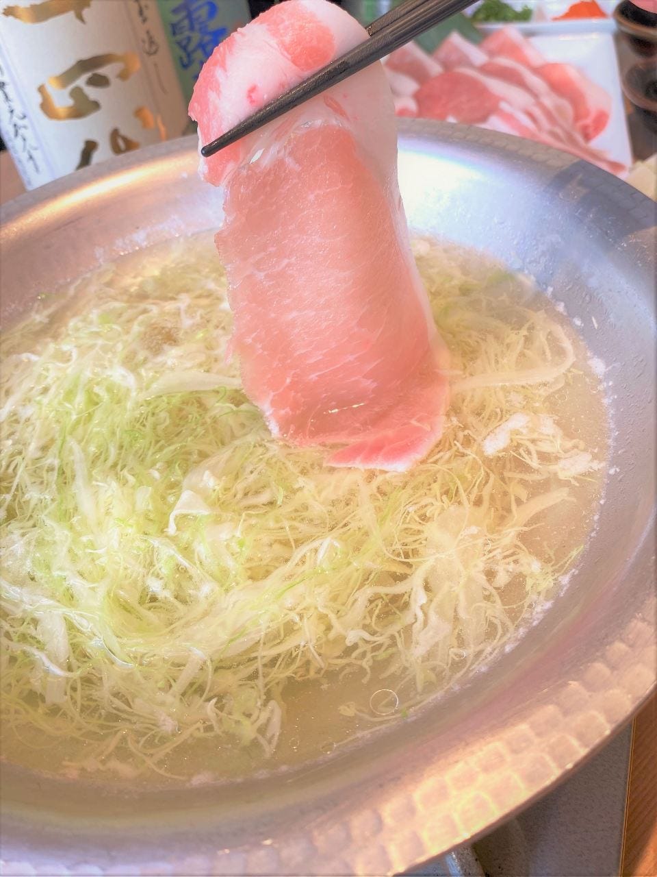 和食居酒屋 みやび 赤坂店 コース しゃぶしゃぶ 千切りキャベツと豚肉食べ放題 ぐるなび