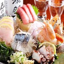 【個室確約！旬の新鮮鮮魚】お刺身メインの盛り込みコース　4,000円