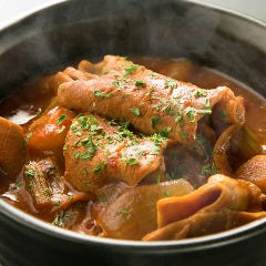 Beef "Motsu" Stewed 牛モツのデミトマ煮込み