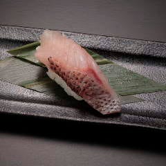 江戸前黒むつ湯霜仕立て Black Gnomefish Yushimo Tsukuri Style