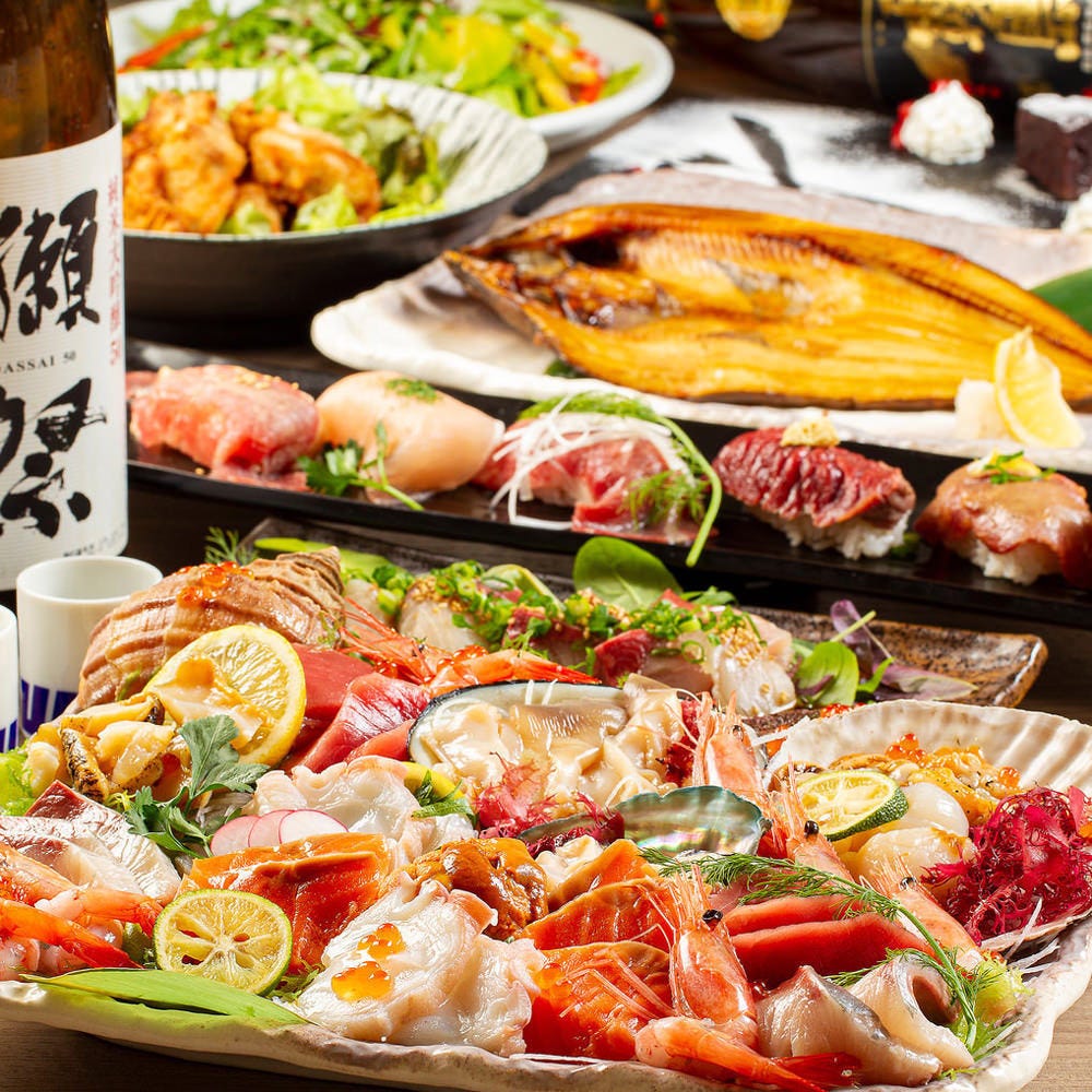 肉寿司や新鮮な創作和食を豊富にご用意しております！