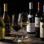 龍の巣ソムリエ厳選ワイン５０種類全てグラスでご提供できます！