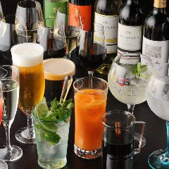 全コース飲み放題付！ワインやカクテルなど約35種がラインナップ