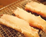 焼いたタラバ蟹。