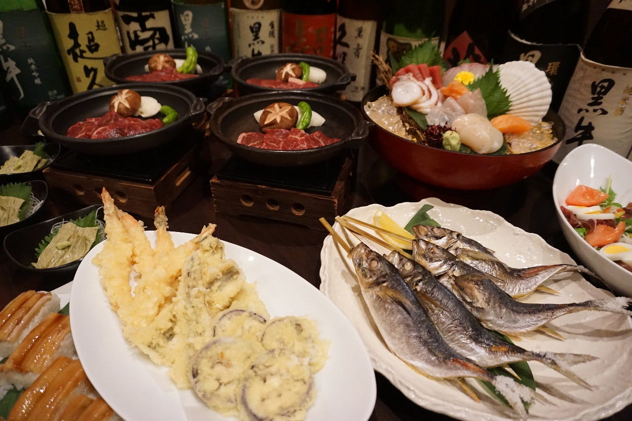 夏プラン 極コース 2時間飲み放題付 お一人様6 000円 税込 の詳細 海鮮ダイニング 美蔵 ホテルルートイン橋本店 岩出 紀の川 橋本 居酒屋 ぐるなび