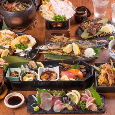 浜焼酒場 海鮮太郎(かいせんたろう)_【忘新年会!贅沢コース】新鮮刺身盛り&豪華浜焼き&天婦羅&土鍋ご飯がついた贅沢10品⇒5000円
