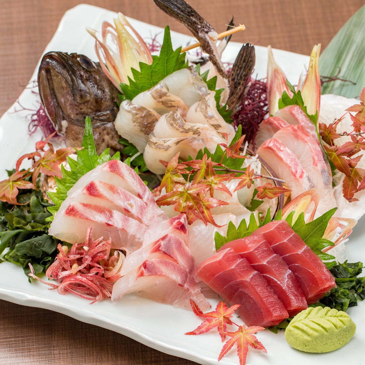 【赤字覚悟の原価提供！】5種類の鮮魚刺盛りは各種宴会に最適◎