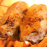 オリーブ地鶏の天然塩焼き