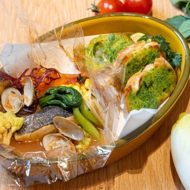 VEGETABLE LIFE CAFE by THE KEGO CLUB_鰆と九州野菜のカルトッチョ タイムの香り