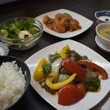 【8月中華フェア】エビチリ＆牛肉のオイスターソース炒めランチ