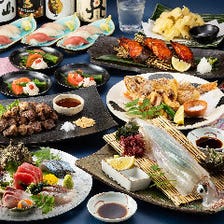 [夏宴会]ビールに旬の活魚料理