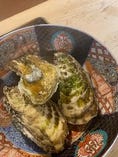生牡蠣殻付き貝蒸し2個(生姜醤油の味)