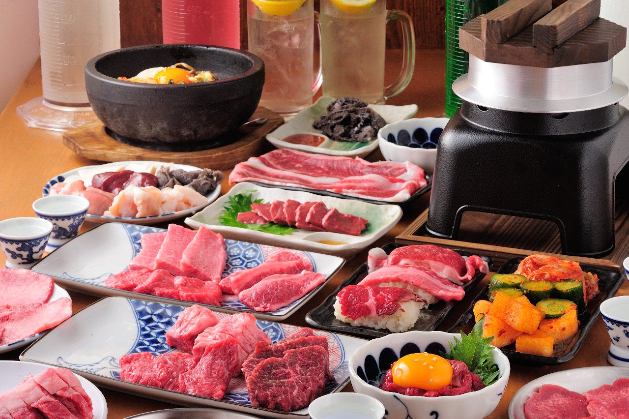 和牛カルビと釜炊き近江米 大衆焼肉正Q 阪急茨木店