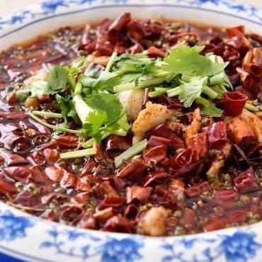 四川料理・東北料理 中華料理 君臨楼 ‐ KUNRINROU ‐_特製生鮮鱸の四川風煮込み