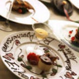 ソレイユコース・記念日プラン（小さなブーケ＆デザートのお皿にチョコレートでメッセージ＆お写真付き）