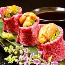 【宴会】村上牛 肉寿司×焼鳥×鮮魚