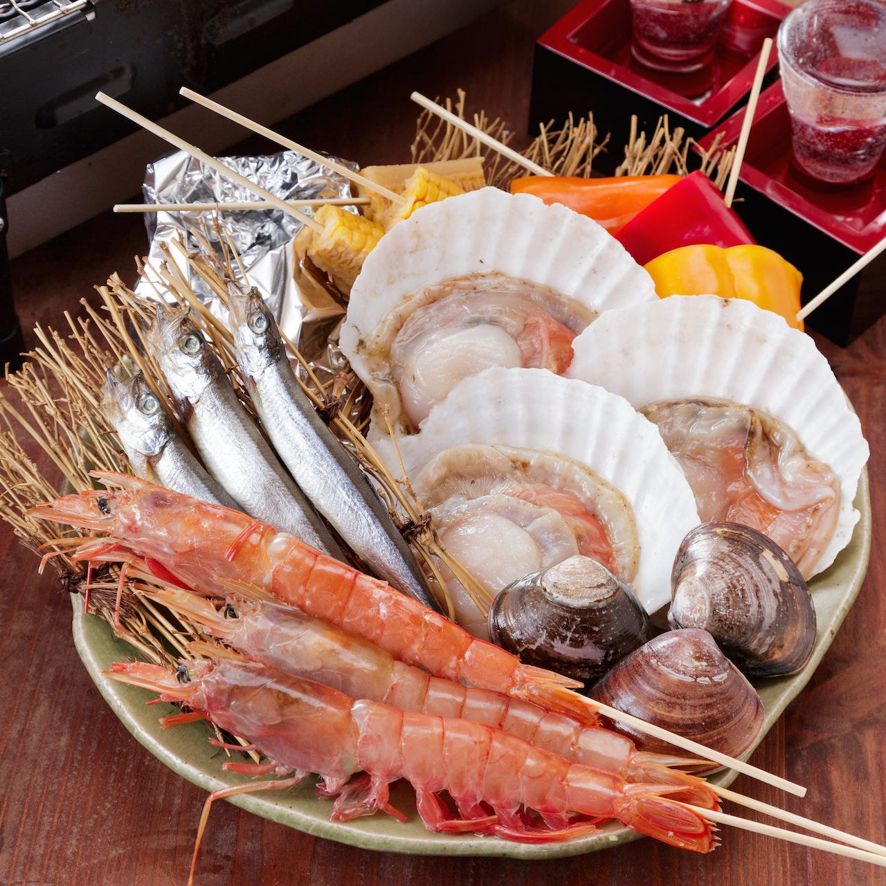 海鮮 牡蠣 ホタテ はまぐりなど12品食べ放題 浜焼食べ放題コース6 600円 税込 の詳細 産直海鮮居酒家 浜焼太郎 本郷店 名東区 藤が丘 居酒屋 ぐるなび