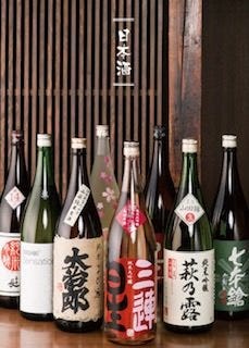 人気急上昇の日本酒も種類豊富に
ご用意！料理との相性も◎