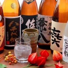 今日はどれにしますか？焼酎も芋・麦・米と取り揃えております