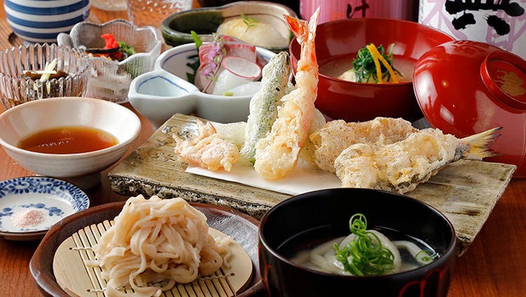 天ぷら×魚＆和食のコース